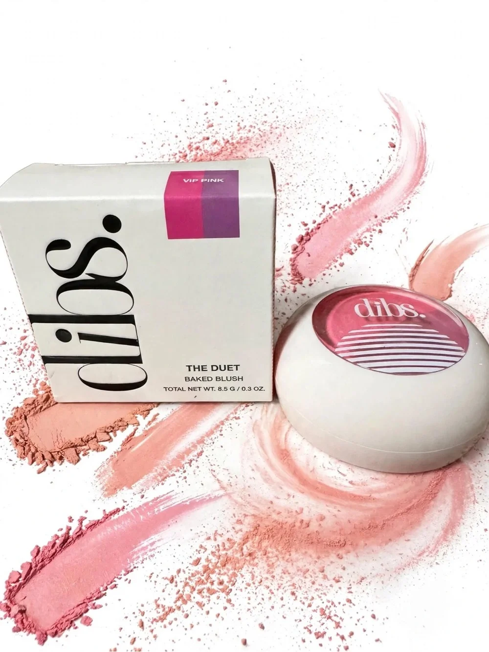dibs. VIP Pink Powder Blush — Soft Vibrant Pink